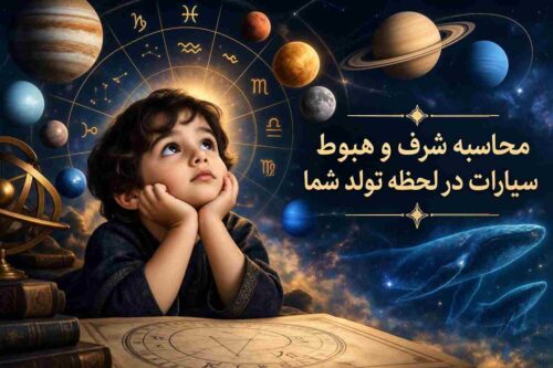 شرف و هبوط سیارات در لحظه تولد
